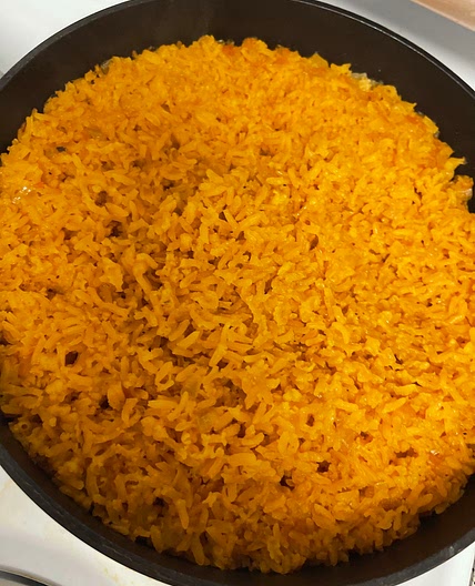 Orange Mexican rice 
