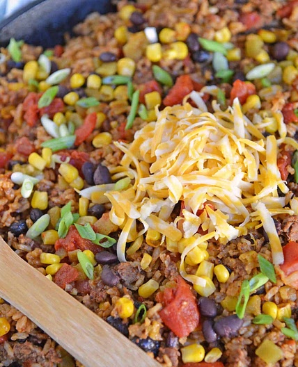 Mexican Beef and Rice Casserole