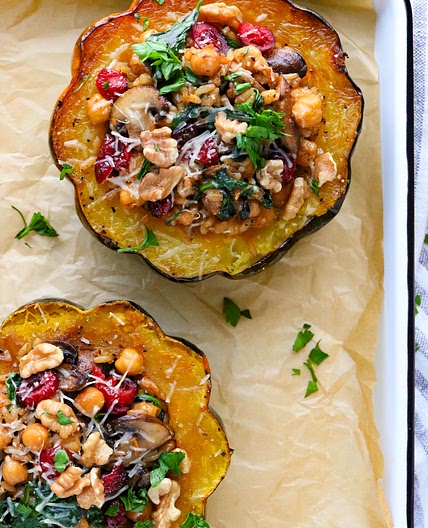 Vegetarian Stuffed Acorn Squash