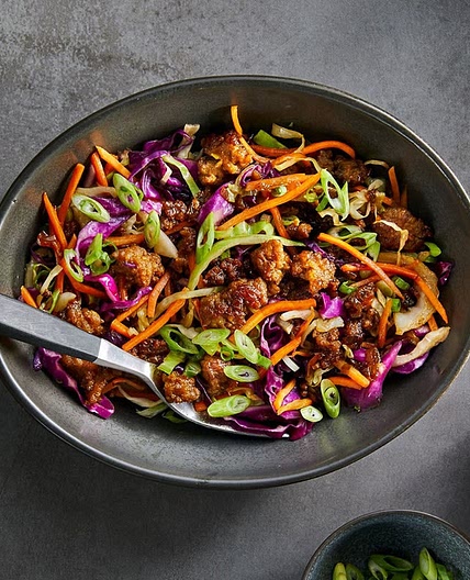 Tempeh Egg Roll Bowls