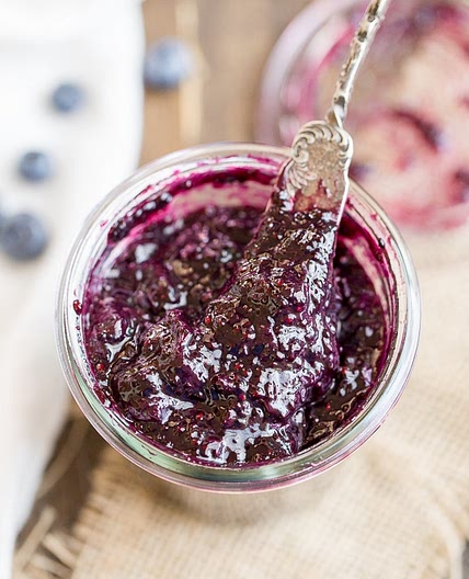 Blueberry Chia Jam (Refined Sugar Free)