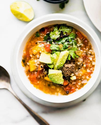 Easy Fajita Steak Soup (Paleo)