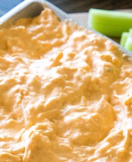 Buffalo Chicken Cold Dip with Mozzarella