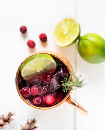Cranberry Moscow Mule Mocktail
