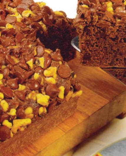 Carré chocolat, noix et pépites de chocolat