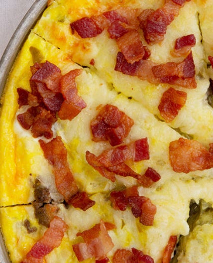 Bacon Cheeseburger Keto Breakfast Quiche