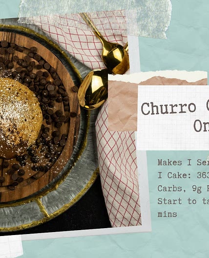 Churro Cake For One