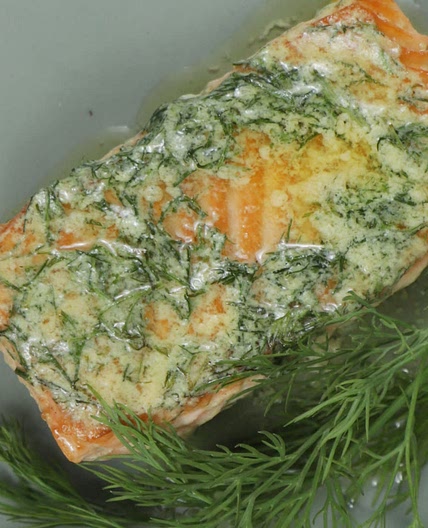 Keto Seared Salmon with Dijon Herb Butter