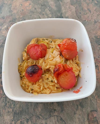 QUICK HERB AND TOMATO ORZOTTO