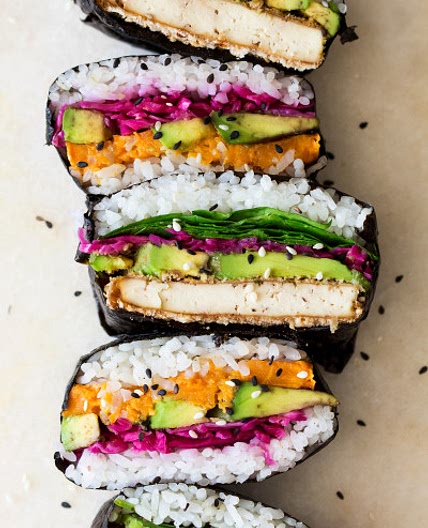Onigirazu (sushi sandwich)