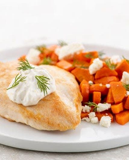 Chicken and Lemon Crema with Carrots