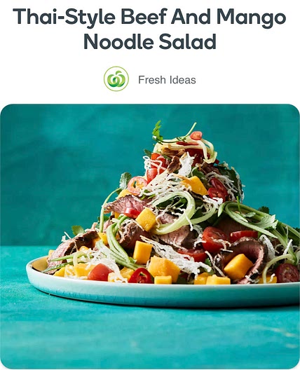 Thai Beef and Mango Salad