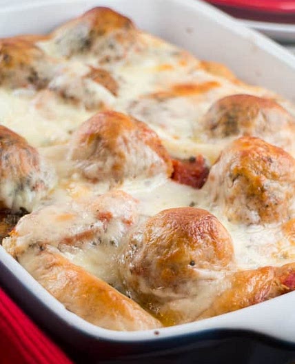 Cheesy Meatball Texas Toast Casserole