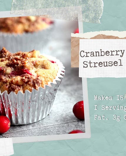Cranberry Delight Streusel Muffins