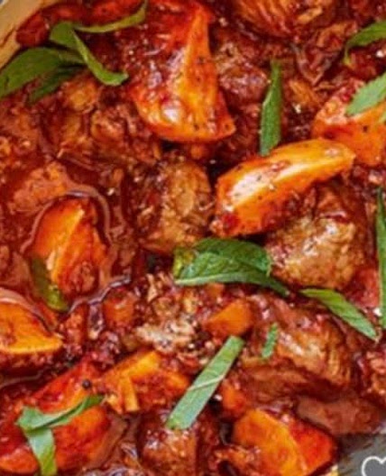 Moroccan lamb stew (slow cooker)