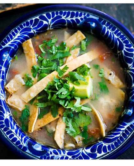 Mexican chicken lime soup