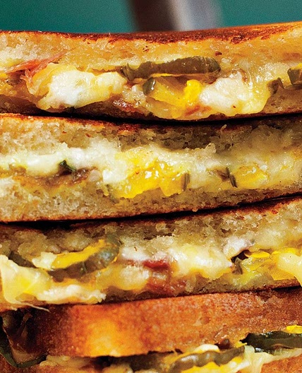 Grilled Ham, Cheese and Pickle Sandwiches Recipe