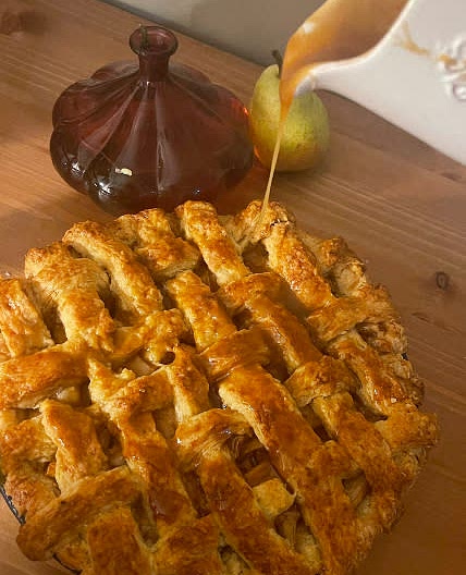 brandy buttercotch pear pie