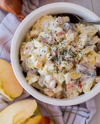 Matjes-Kartoffelsalat nach Hausfrauenart