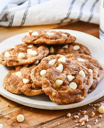 White Chocolate Toffee Snickerdoodles
