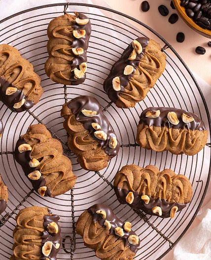 Coffee Flavored Danish Butter Cookies