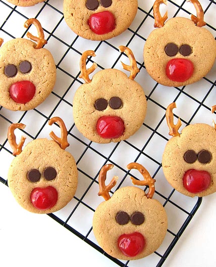 Peanut Butter Reindeer Cookies
