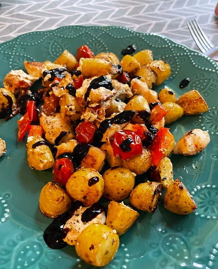 Balsamic chicken bake