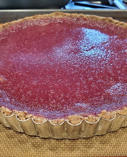 Cranberry Curd Tart