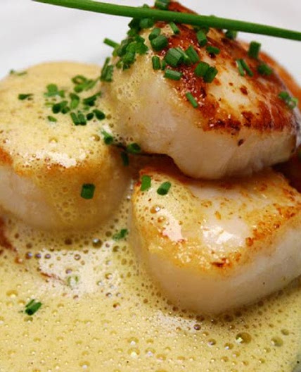 Scallops with Grand Marnier