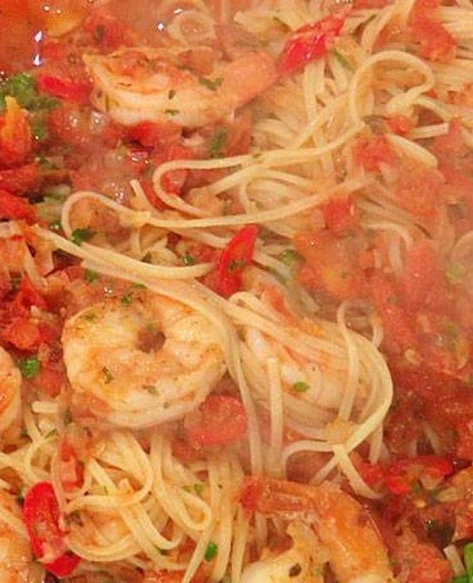 Shrimp Fra Diavolo with Linguini
