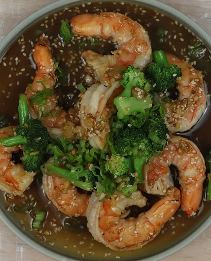 Keto Sesame Shrimp Stir Fry