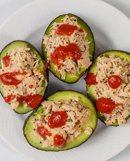 Keto Tuna Stuffed Avocado