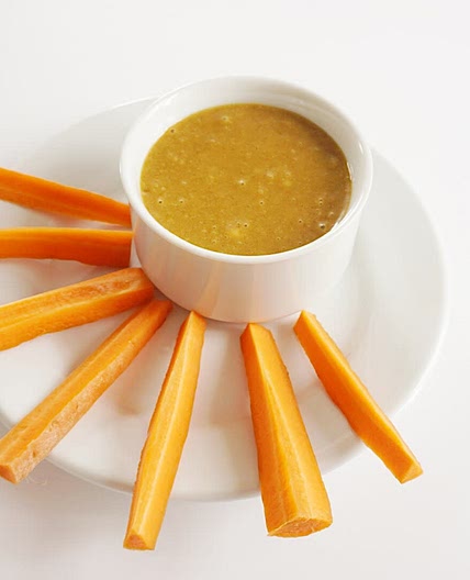 Carrot Sticks with AIP Turmeric Coconut Dip