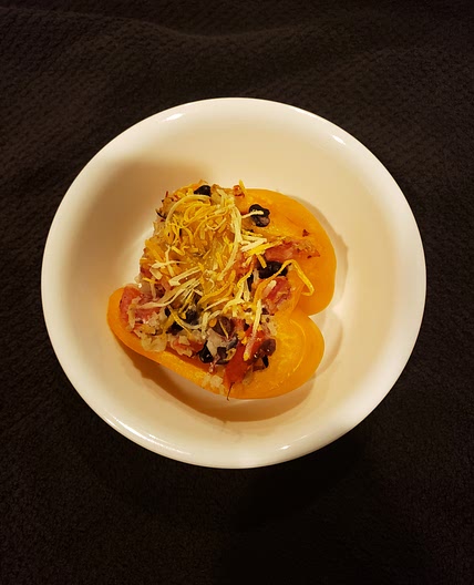 Black bean stuffed peppers