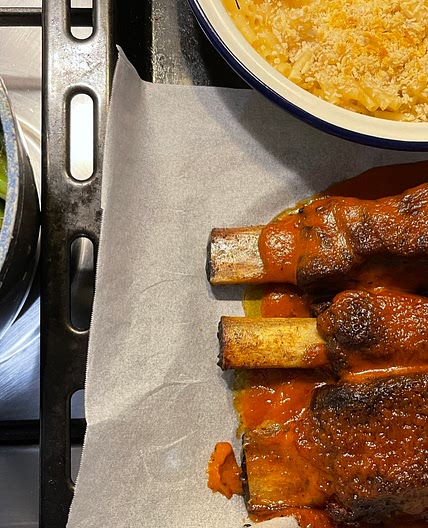 BBQ plum & bourbon short ribs
