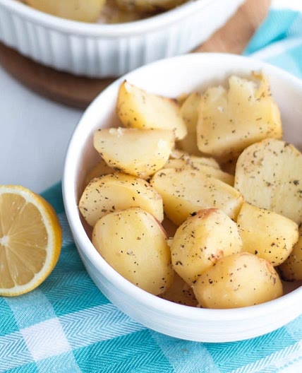 Lemony Greek Potatoes