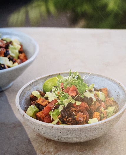 Sweet potato & black bean bowl