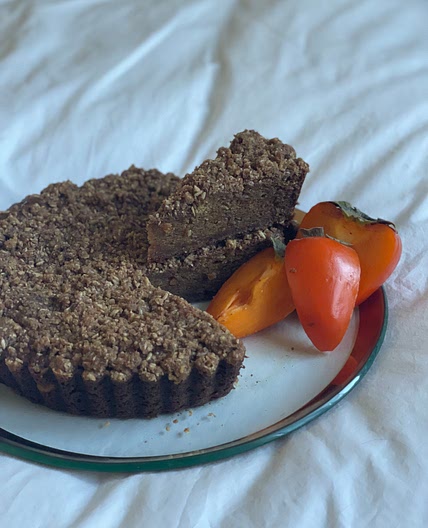 Persimmon Crumble Cake
