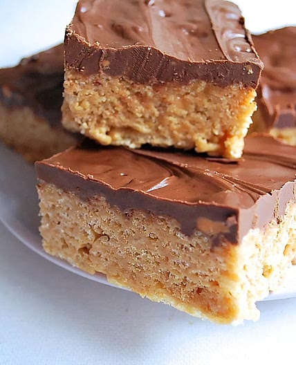 Peanut Butter & Butterscotch Rice Krispy Bars