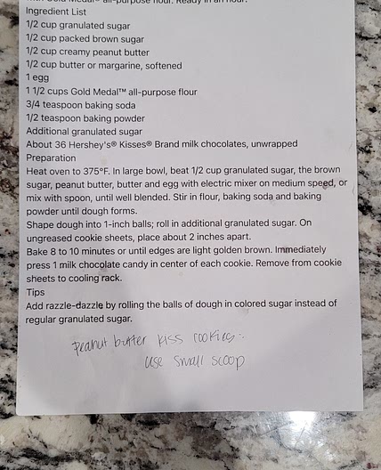 Peanut Butter Kiss Cookie