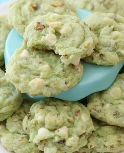 Chewy Pistachio Cookies