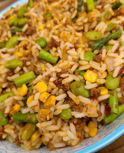 Korean Style Veggie Fried Rice