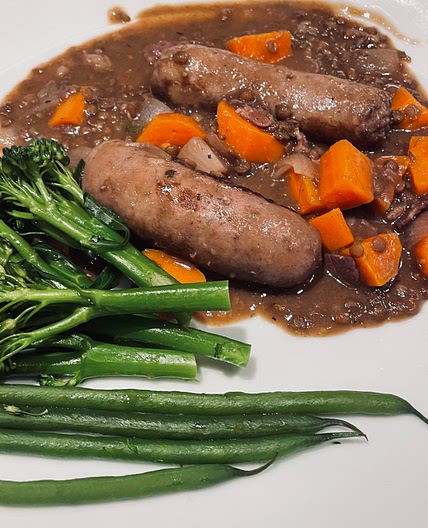 Sausage and lentil one pot stew