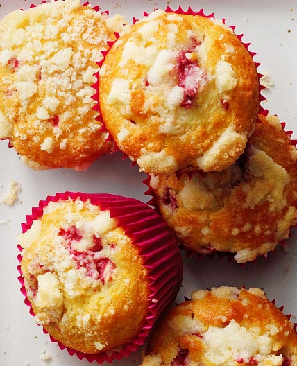 Lemon-Raspberry Streusel Muffins
