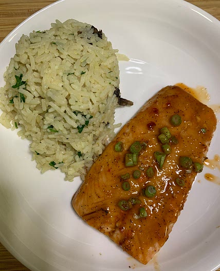 Red Pepper and Soy Glazed Salmon 