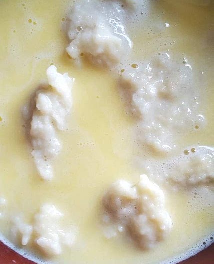 Latvian Milk and dumpling soup
