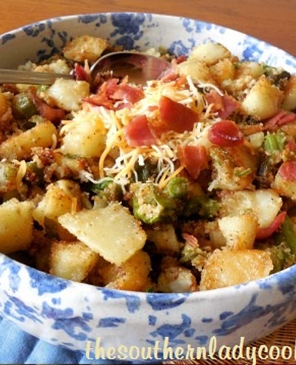 OKRA AND POTATOES SUPREME - The Southern Lady Cooks