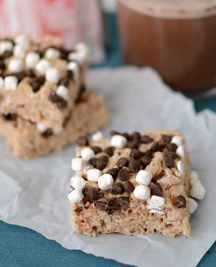 Hot Cocoa Rice Krispie Treats