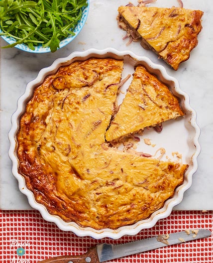 Caramelised Onion Quiche | Slimming & Weight Watchers Friendly