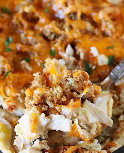 Turkey & Dressing Casserole (Print recipe)